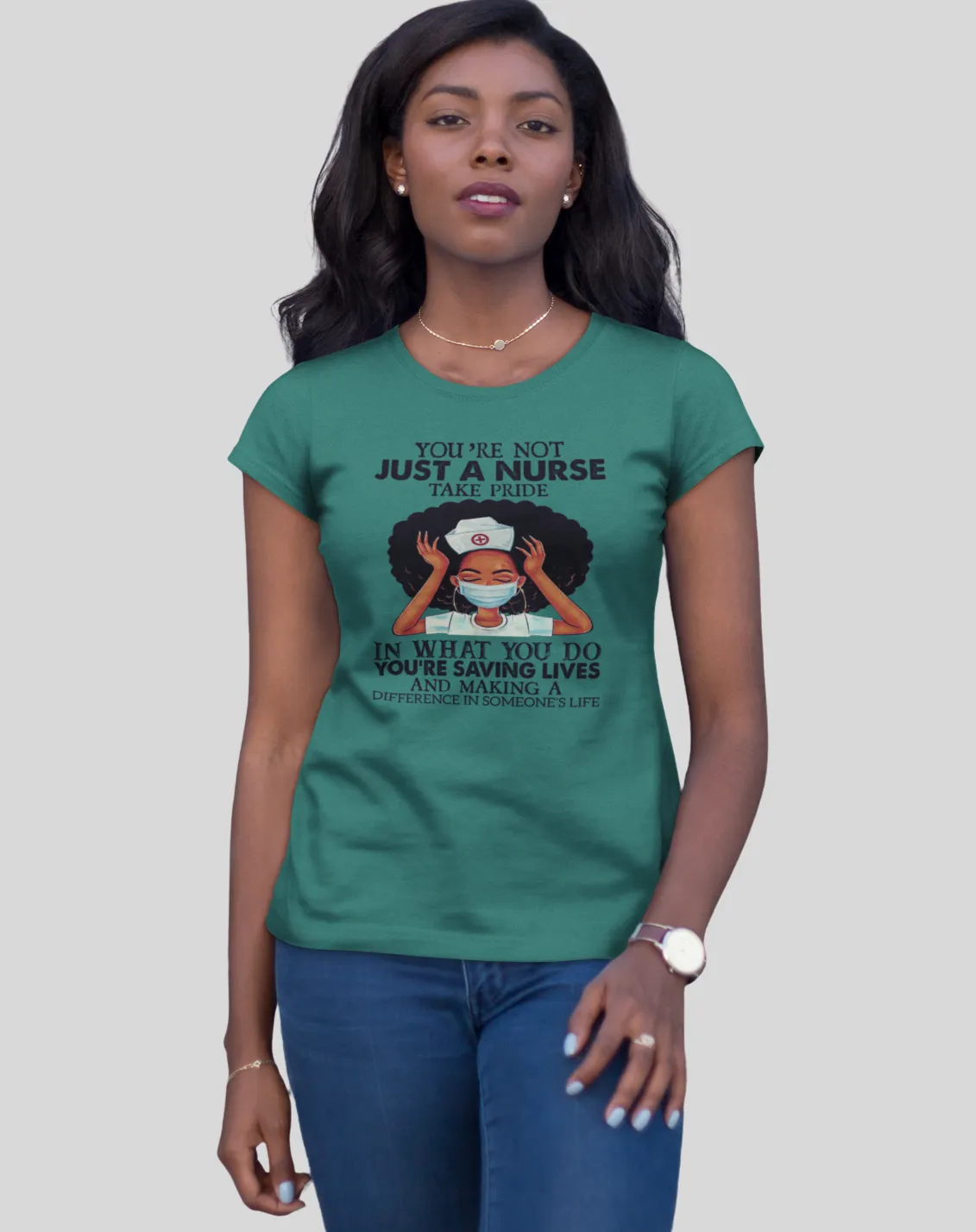 "Not Just a Nurse" Women's Fitted Tee