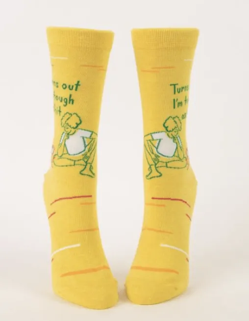 "Turns Out I'm Tough As Shit" Crew Socks