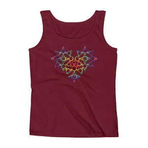 Rainbow Venus Heart Pride Fitted Tank Top