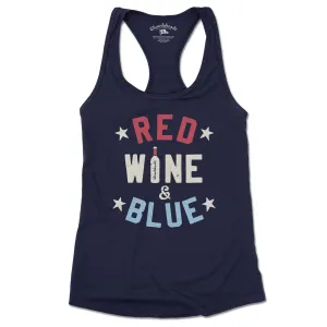 Red Wine and Blue Ladies Tank Top