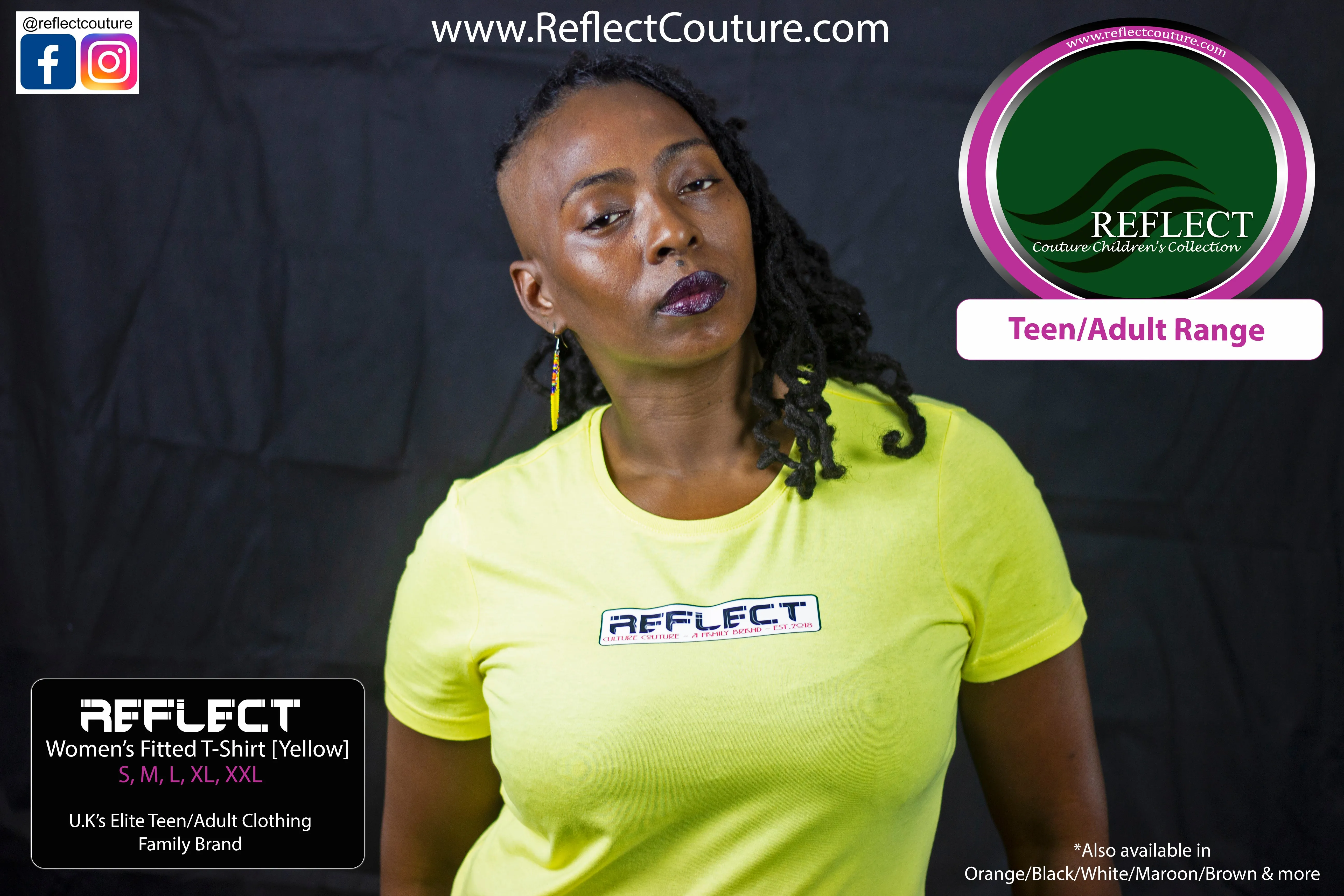 REFLECT Women's Fitted T-Shirt [YELLOW]