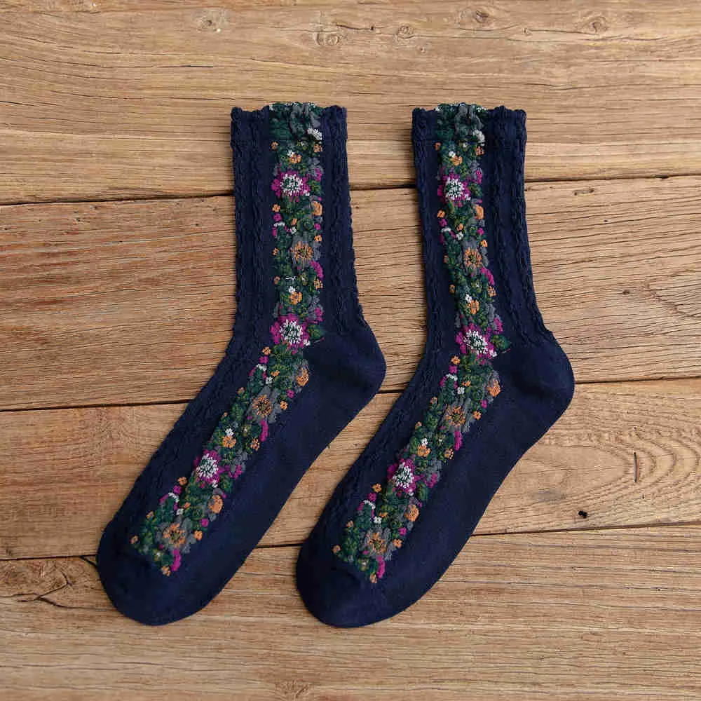 Retro Flora Socks
