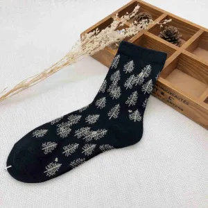 Retro Leaves Socks