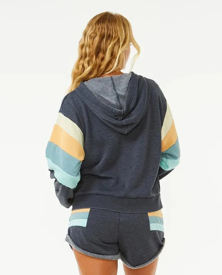 Rip Curl Surf Revival Zip Ladies Hoody Navy