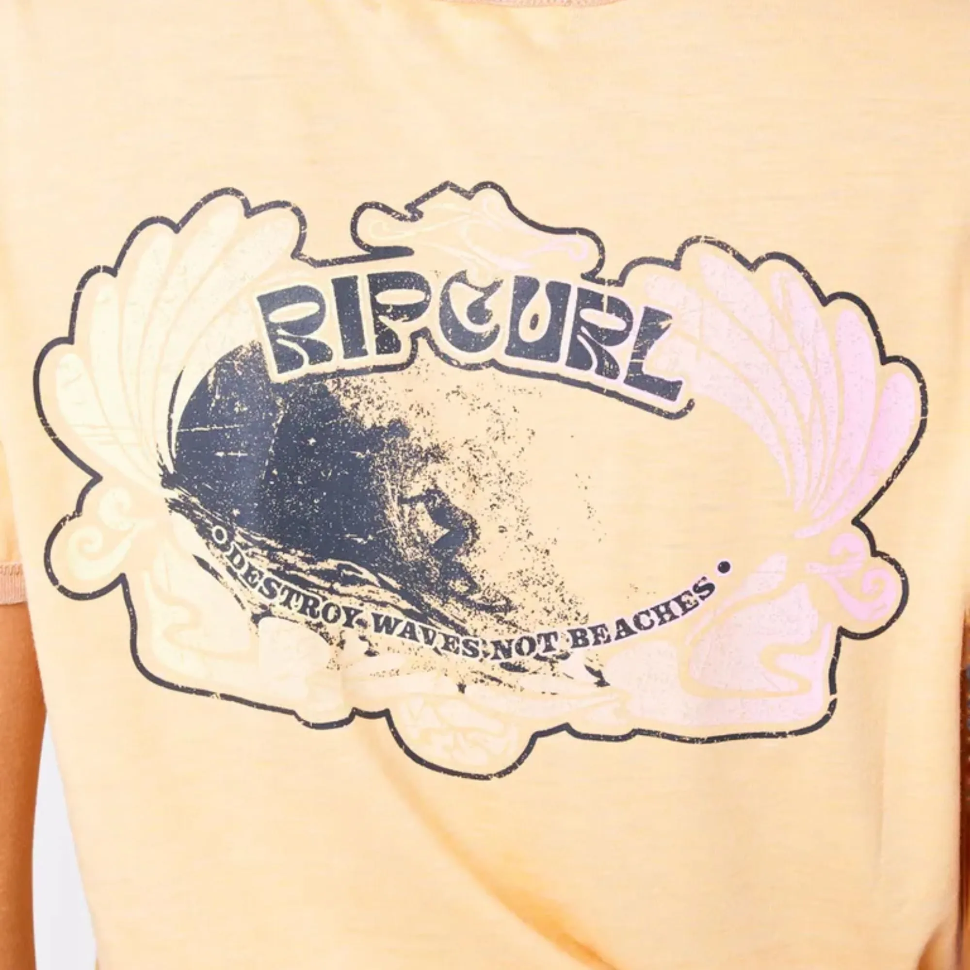 Ripcurl Women's Ringer Neon Short Sleeve Tee