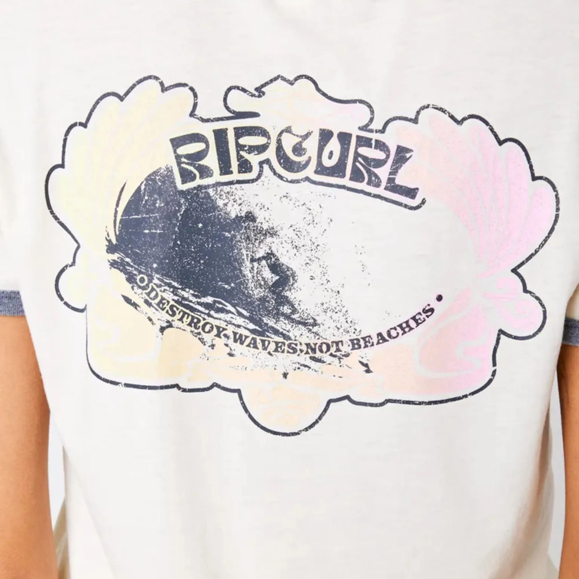 Ripcurl Women's Ringer Neon Short Sleeve Tee