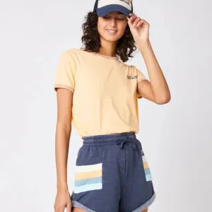 Ripcurl Women's Ringer Neon Short Sleeve Tee