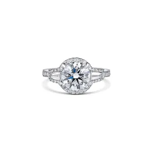 Rivière Platinum 2.05ct Brilliant Cut Diamond Baguette Ring, GIA Certified