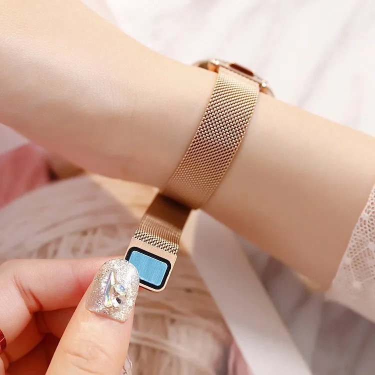 Round Dial Magnetic Strap Women's Watch