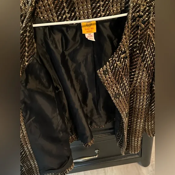 RUBY RD. Women's Jacket with Beaded Embellishment, size 18W