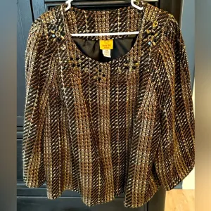RUBY RD. Women's Jacket with Beaded Embellishment, size 18W