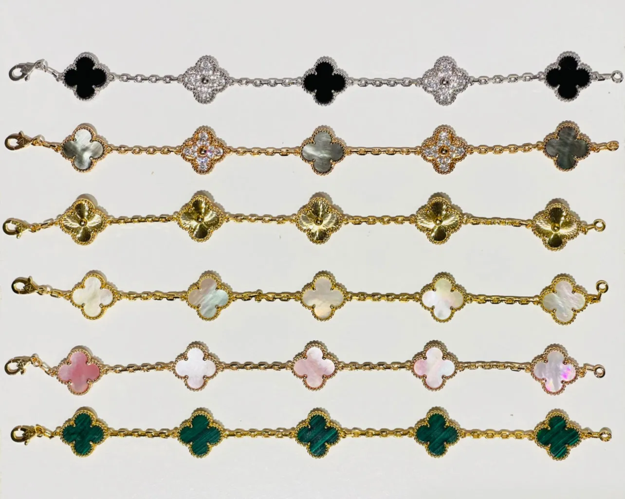 S925 Clover Charm Bracelets