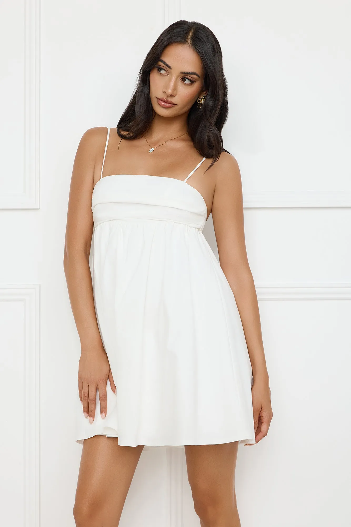 Sands Of Paradise Mini Dress White