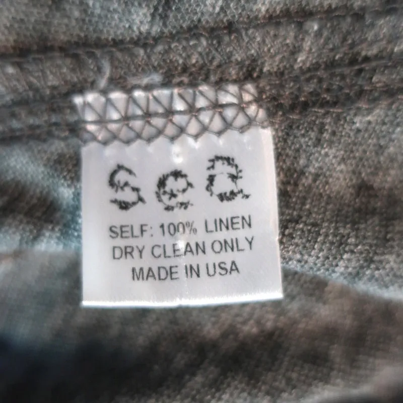 SEA New York Embellished Peplum Tank Gray Linen Jersey Size Small Sleeveless Top