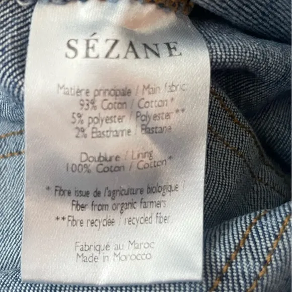 Sezane Blue Denim Jeans