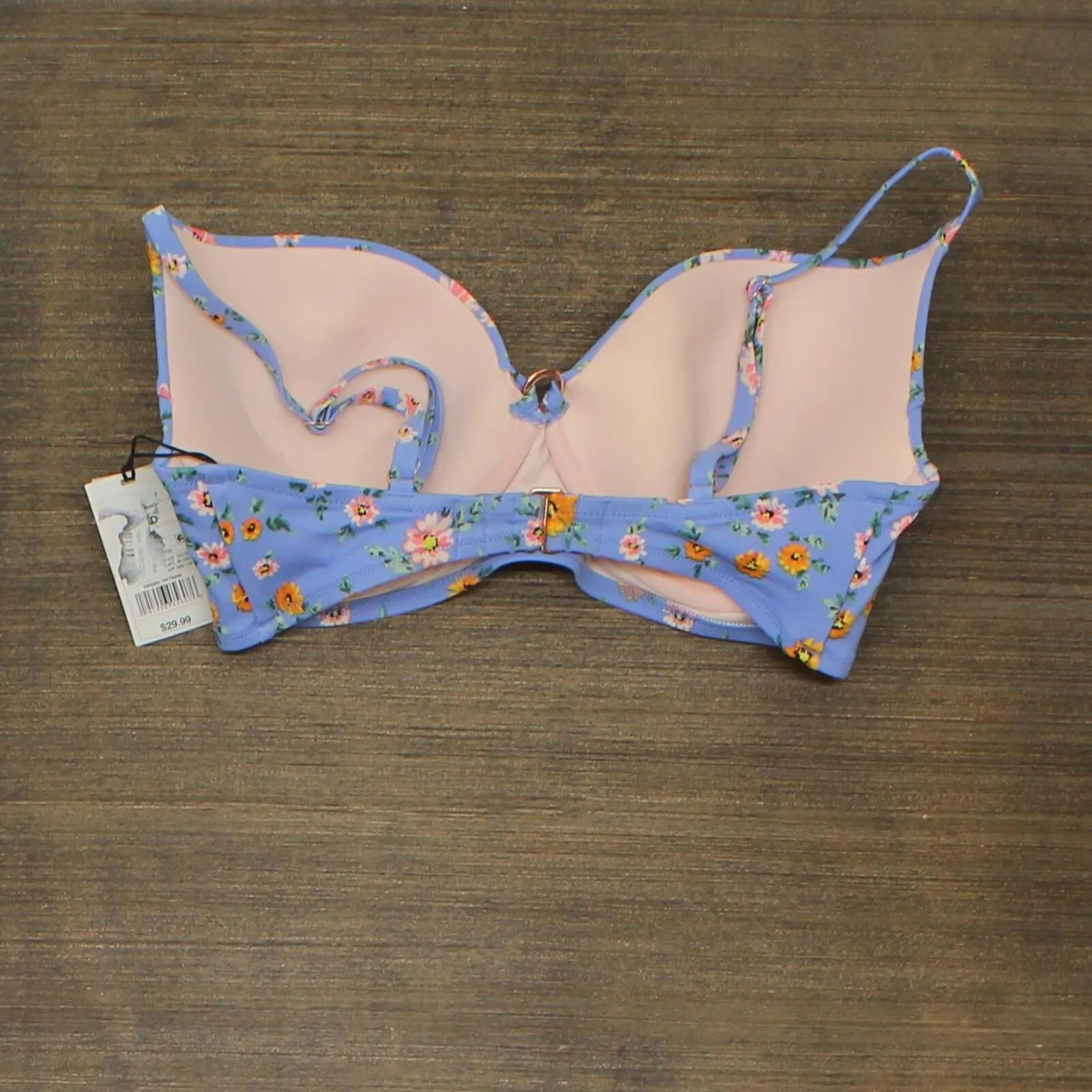 Shade & Shore Women's Lightly Lined Ring Front Bikini Top 76578913