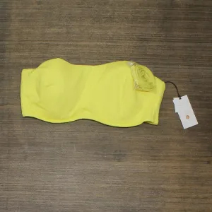 Shade & Shore Women's Ribbed Bandeau Bikini Top 78785898 Yellow 36D