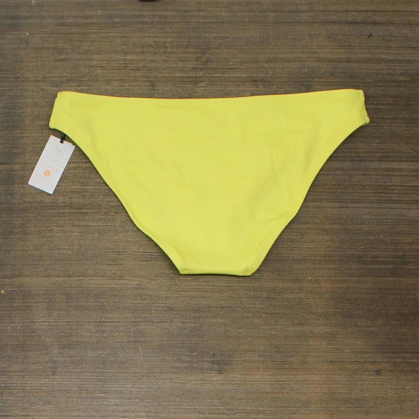 Shade & Shore Women's Ribbed Hipster Bikini Bottom 78785949 Yellow XL
