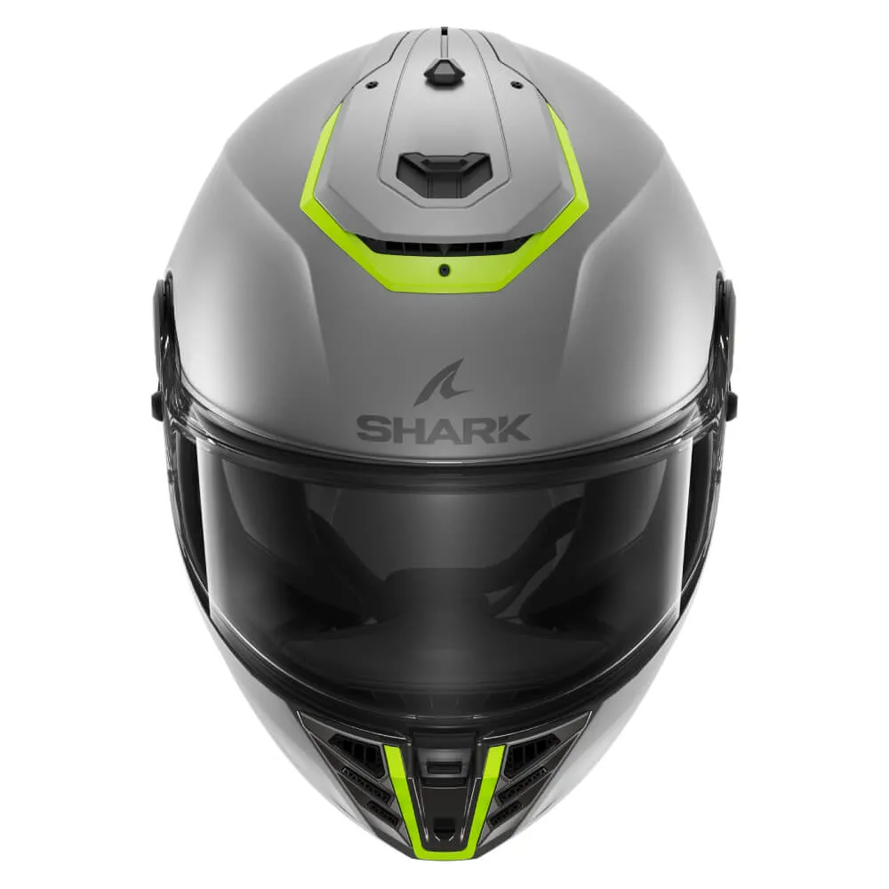 Shark Spartan RS Helmet Blank Matt Silver / Yellow