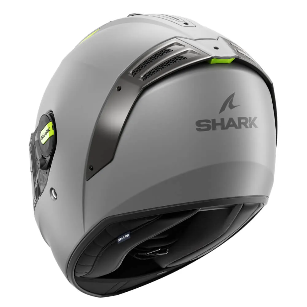 Shark Spartan RS Helmet Blank Matt Silver / Yellow