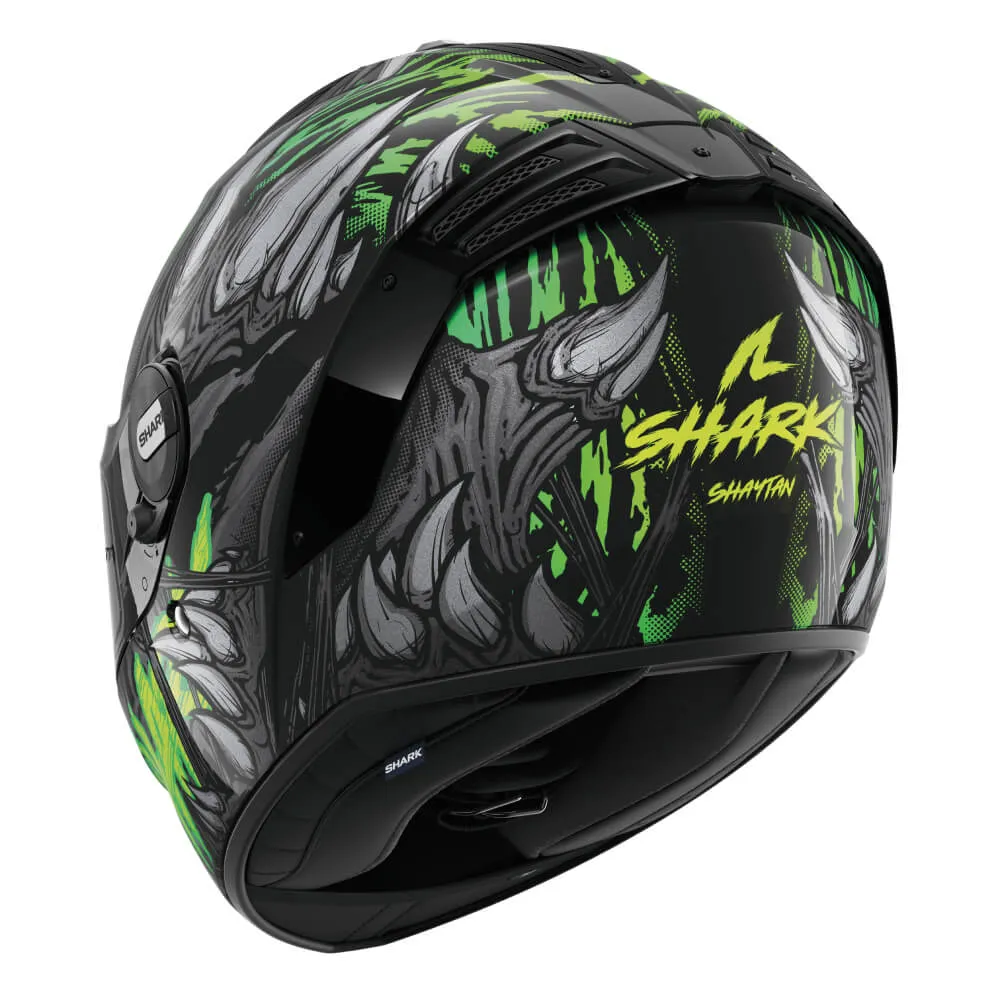 Shark Spartan RS Helmet Shaytan Black / Green / Anthracite