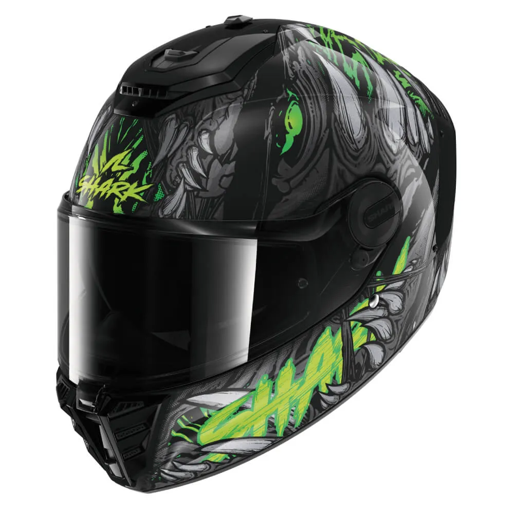 Shark Spartan RS Helmet Shaytan Black / Green / Anthracite