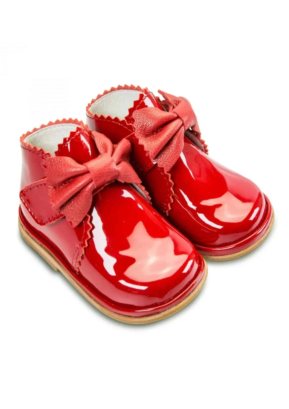 Sharon Red Patent Boots