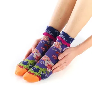 Shochikubai Turn Back Cuff Socks for Her