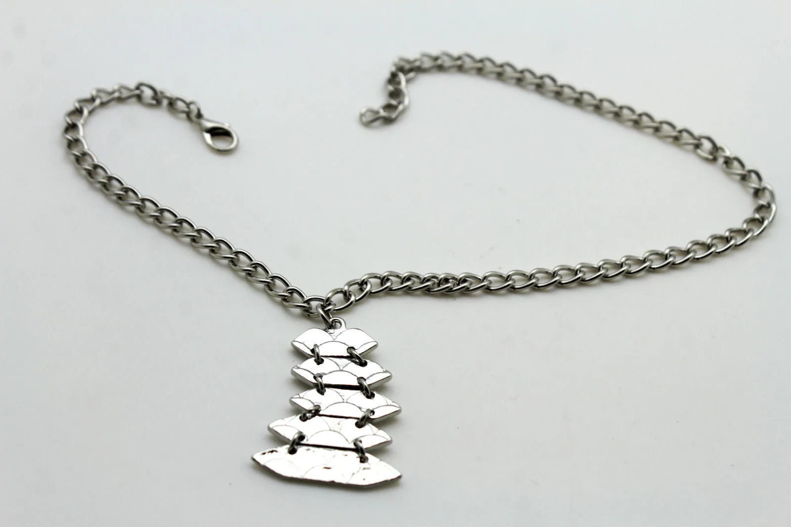 Silver Metal Boot Bracelet Chains Christmas Tree Bling Anklet Charm Heels Jewelry