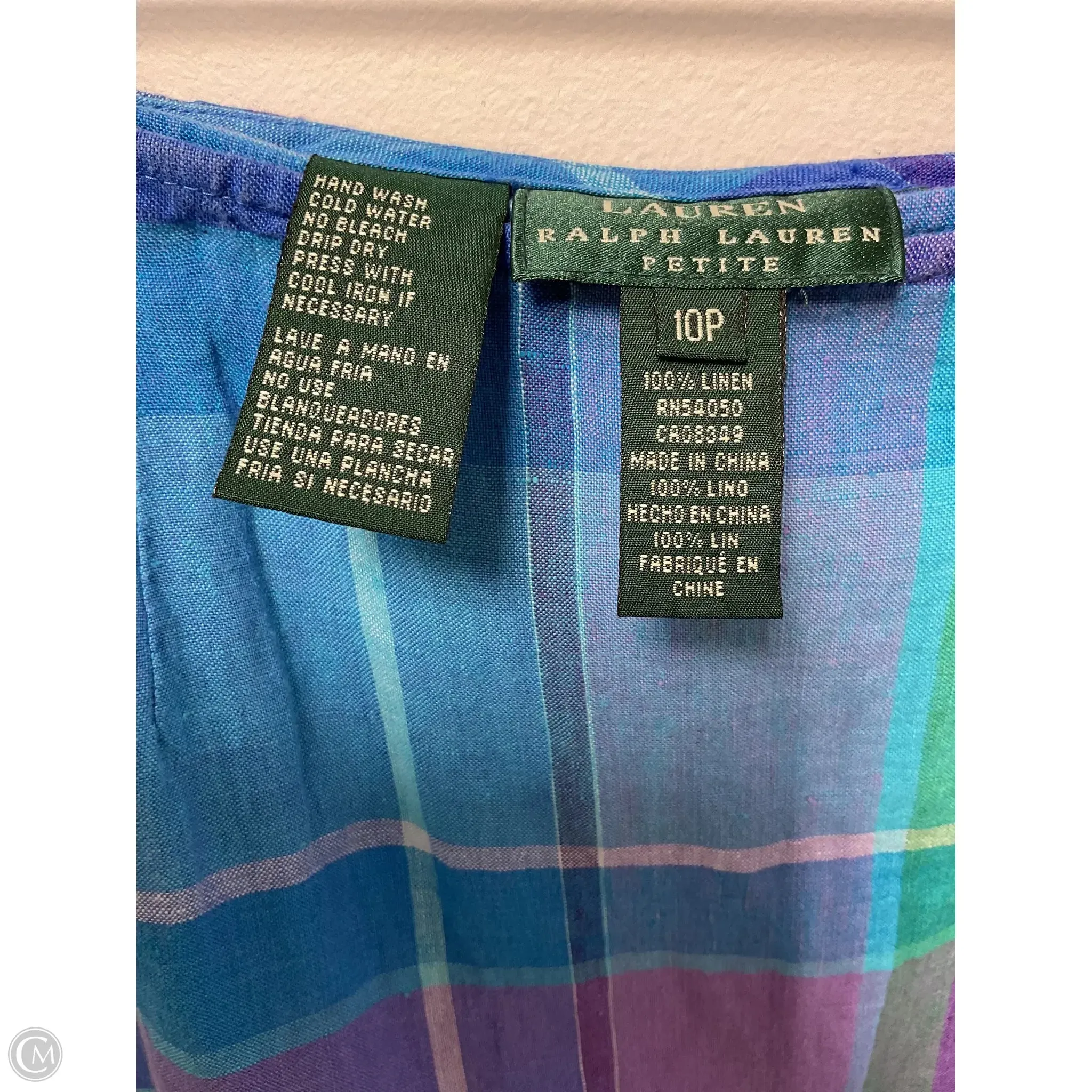 Skirt Midi By Ralph Lauren In Plaid Pattern, Size: Mp