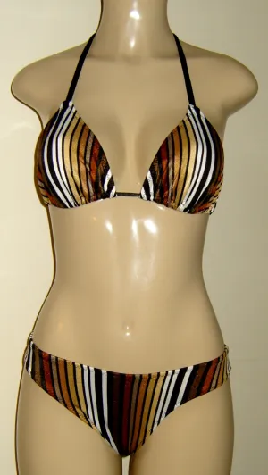 Sliding Triangle Swimsuit Top with Women's Timeless Bikini Bottom