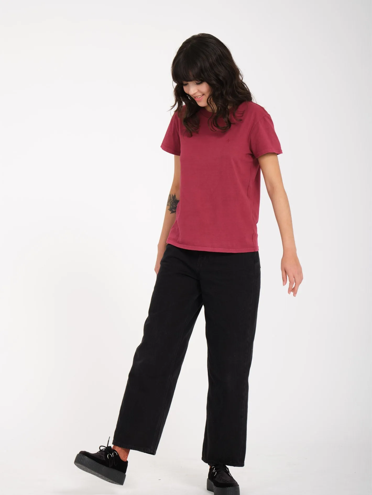 Solid Stone T-shirt - WINE