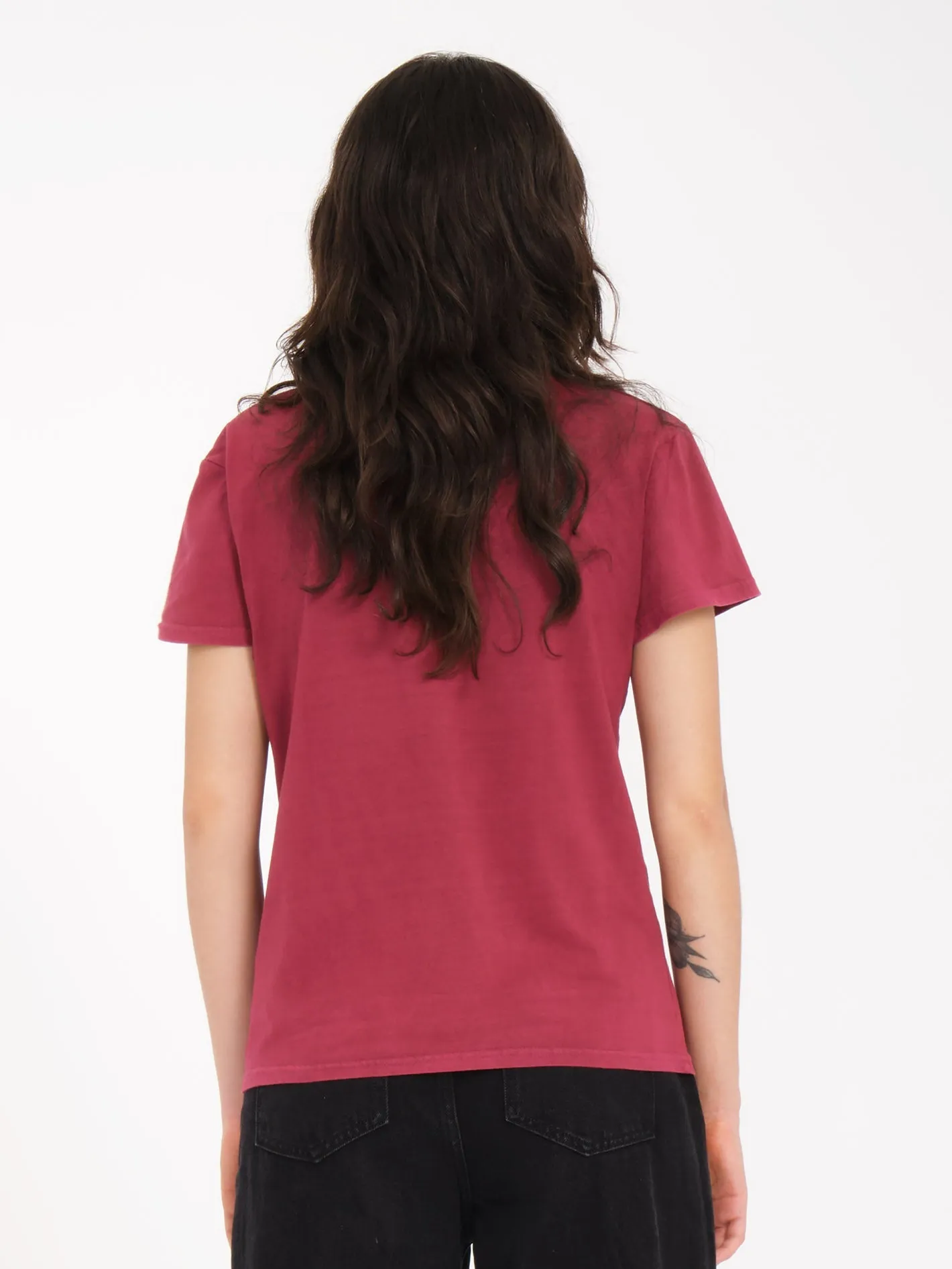 Solid Stone T-shirt - WINE