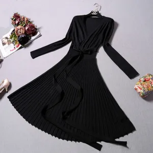 Sophisticated New Women's Solid Elegant Party Dress