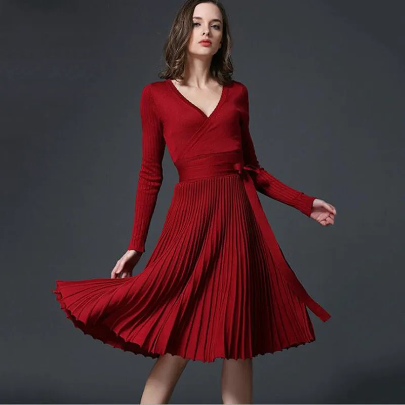 Sophisticated New Women's Solid Elegant Party Dress
