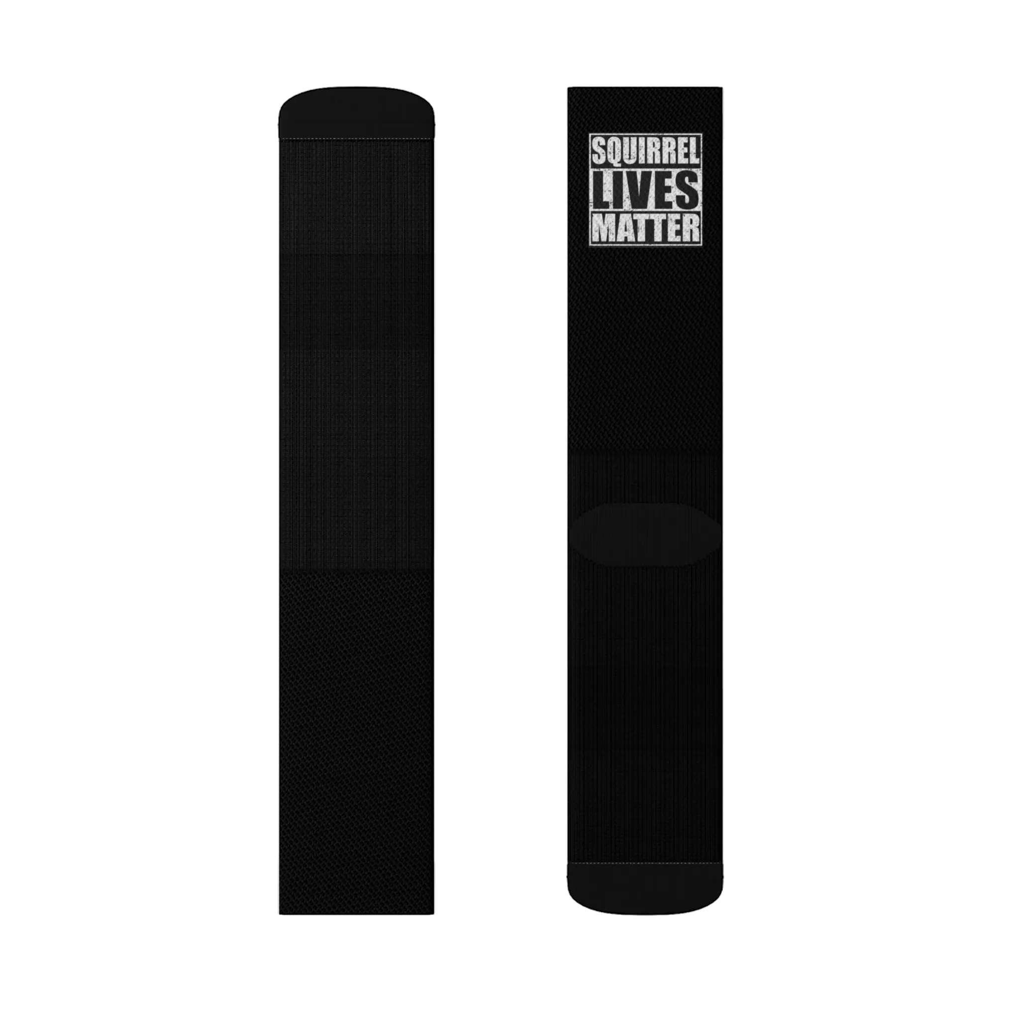 Squirrel Lives Matter Socks -Black (M)