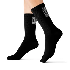 Squirrel Lives Matter Socks -Black (M)