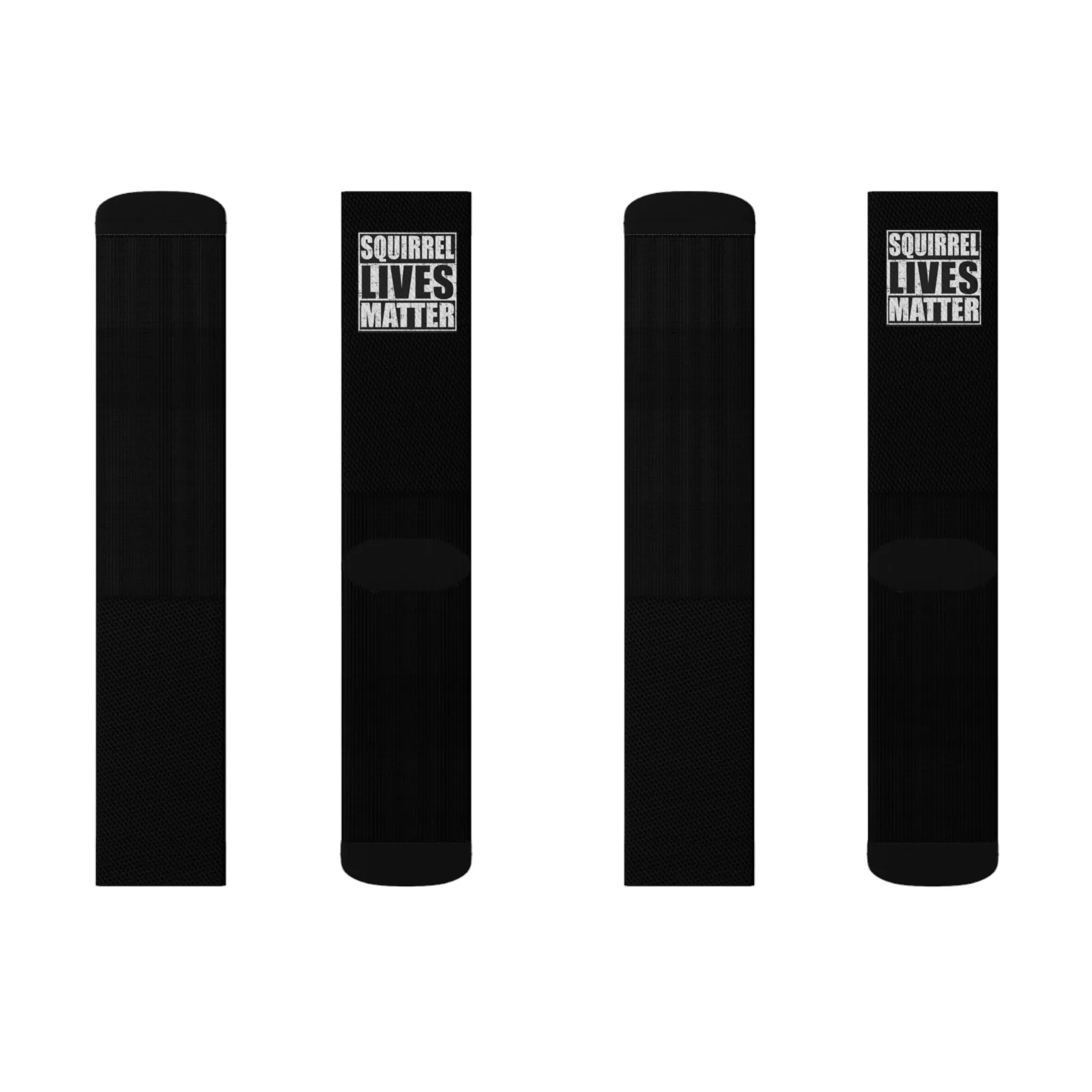 Squirrel Lives Matter Socks -Black (M)