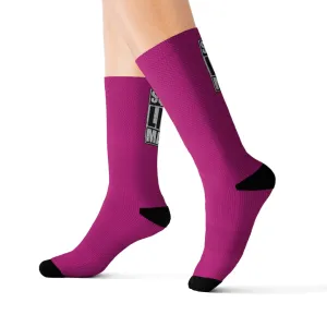Squirrel Lives Matter Socks-Fuchsia (S)