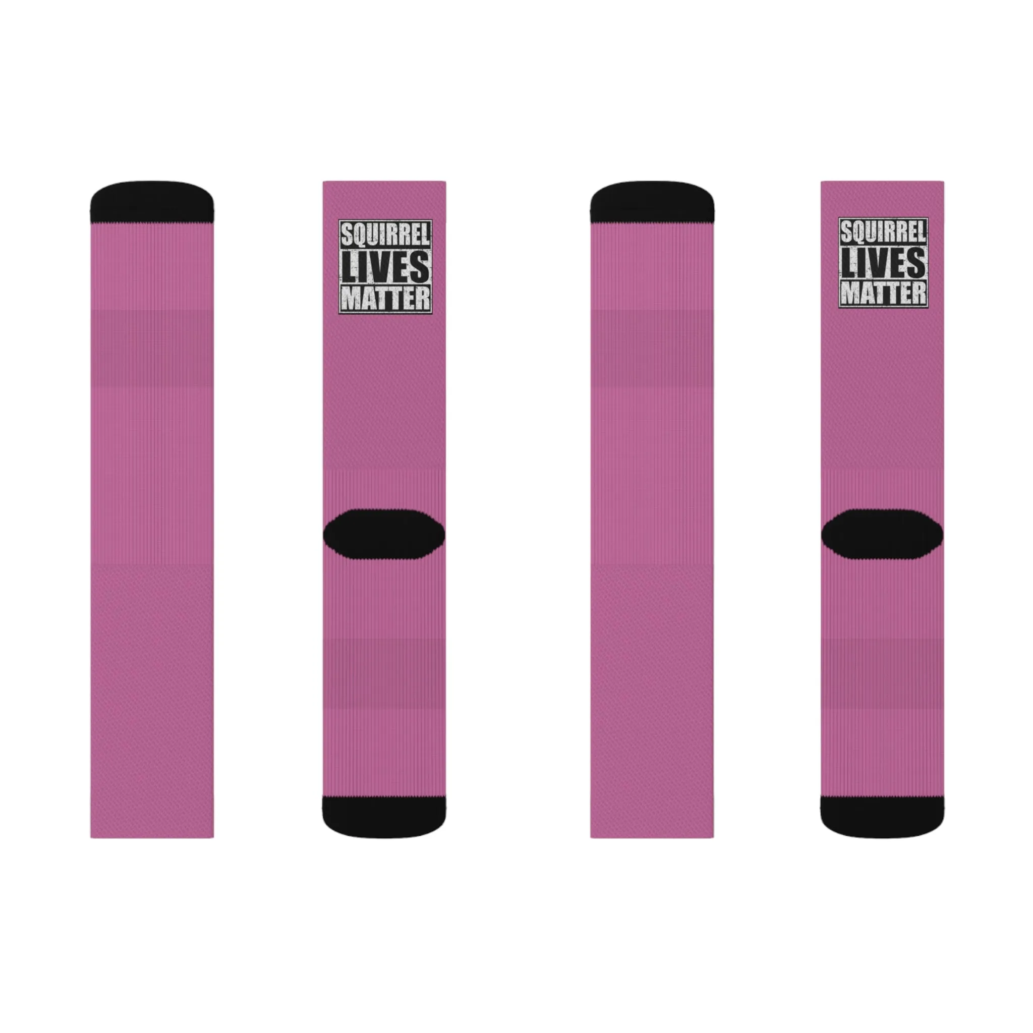 Squirrel Lives Matter Socks-Pink (M)