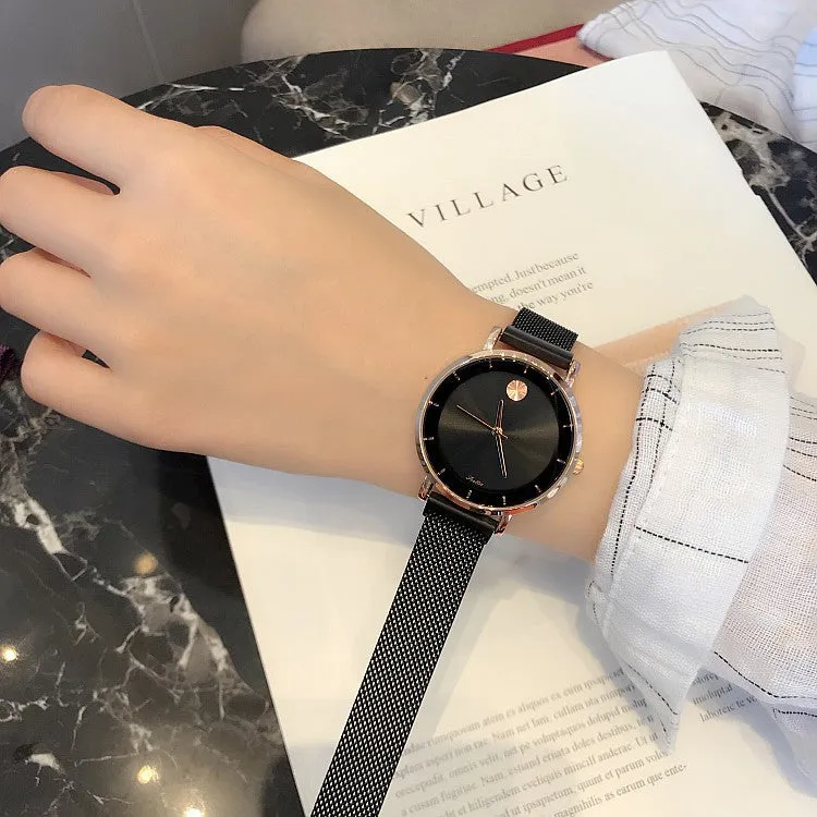 Starry Pattern Mesh Strap Women's Watch
