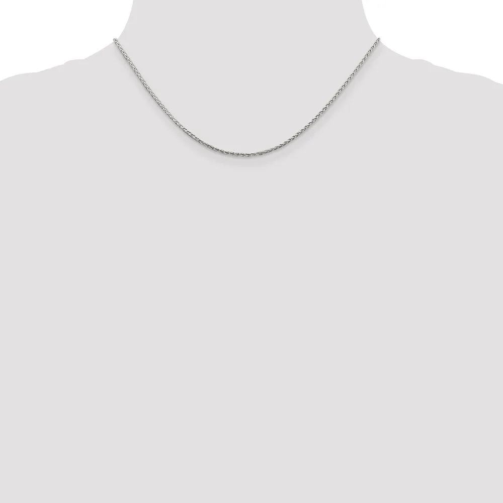 Sterling Silver 1.45mm Diamond-cut Round Spiga Chain