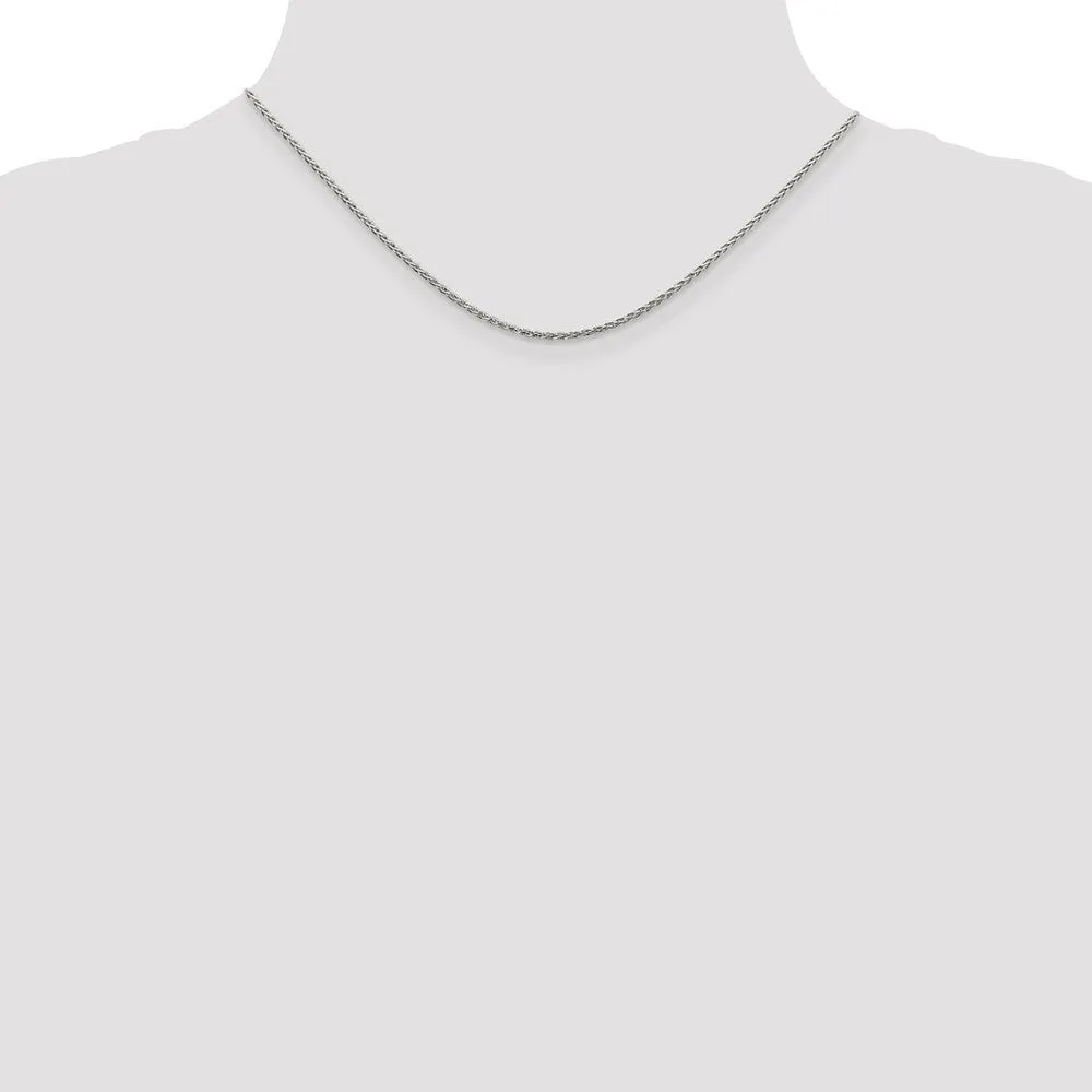 Sterling Silver 1.5mm Diamond-cut Spiga Chain