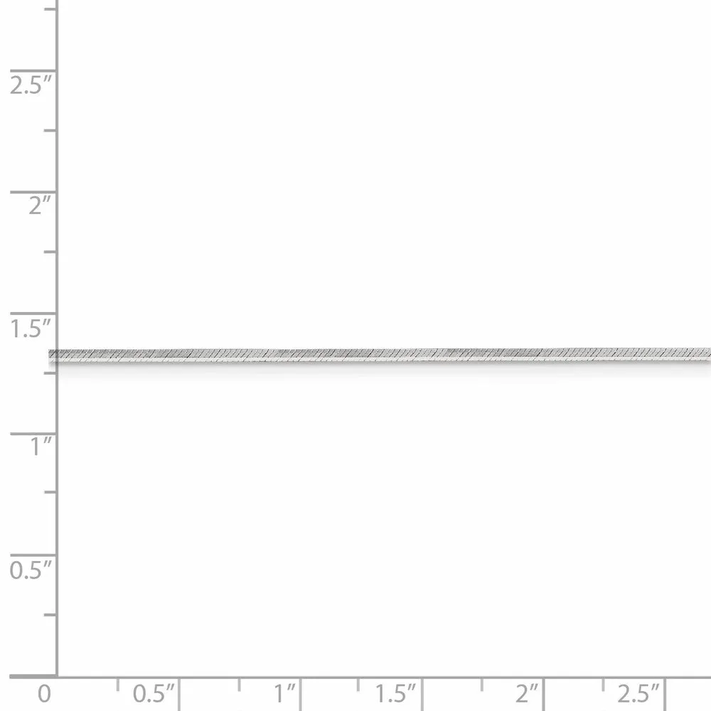 Sterling Silver 1.5mm Octagonal Snake Chain