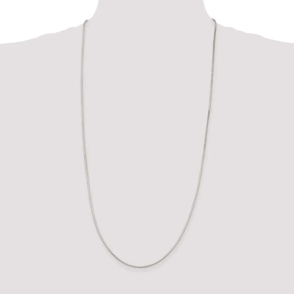 Sterling Silver 1.5mm Octagonal Snake Chain