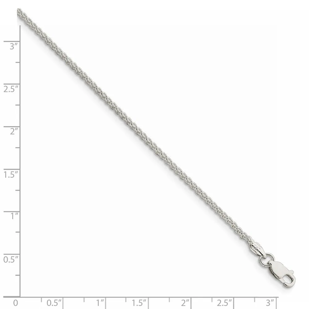 Sterling Silver 1.75mm Round Spiga Chain