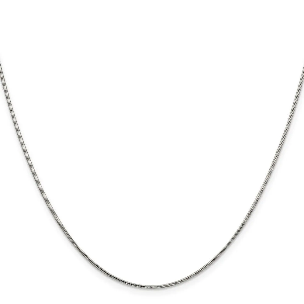 Sterling Silver 1mm Snake Chain