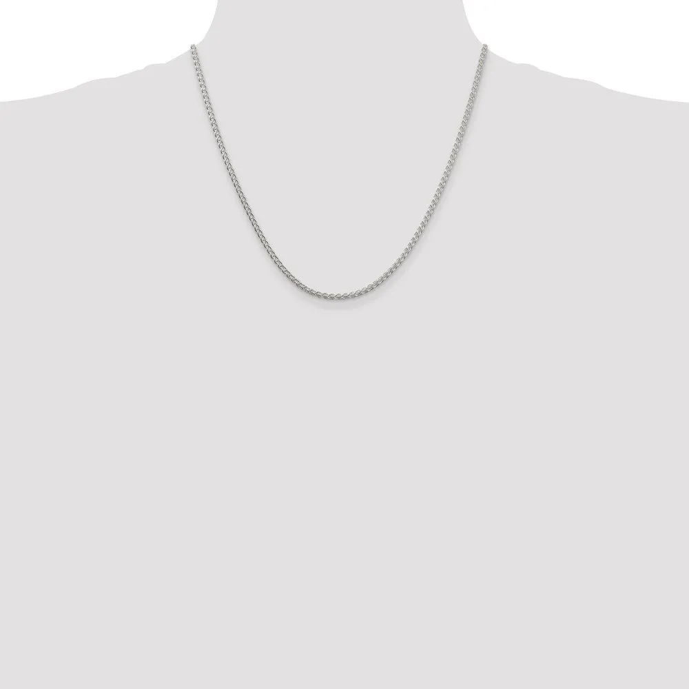 Sterling Silver 2.5mm Round Spiga Chain