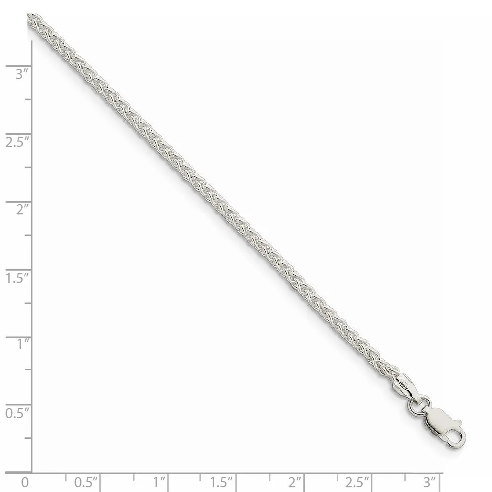 Sterling Silver 2.5mm Round Spiga Chain