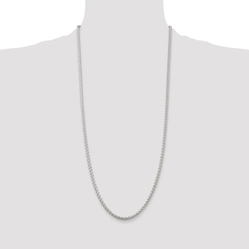 Sterling Silver 3mm Round Spiga Chain